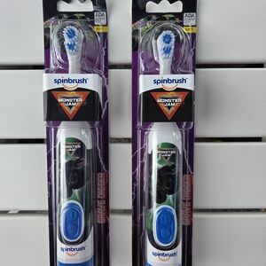 Spinbrush Monster Jam Grave Digger Battery Powered Electric Toothbrush 2 Count